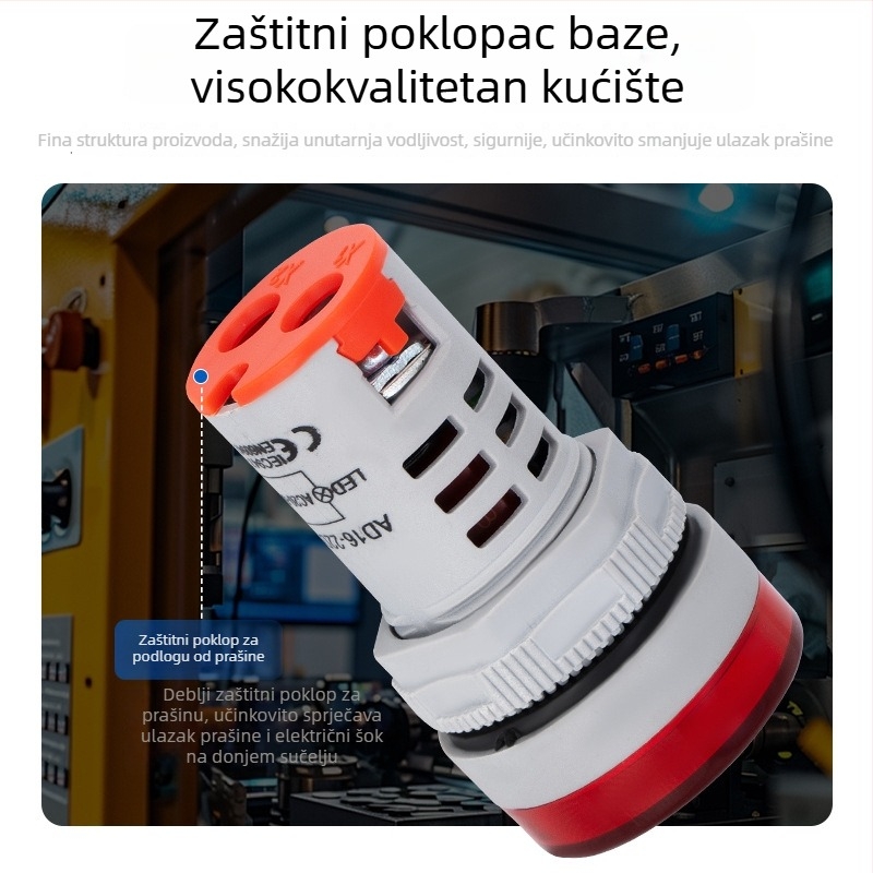 Ad16 serija digitalnog AC voltmetra s integriranim indikatorom i kružnim ili kvadratnim gumbom