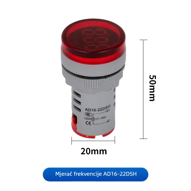 Ad16 serija digitalnog AC voltmetra s integriranim indikatorom i kružnim ili kvadratnim gumbom