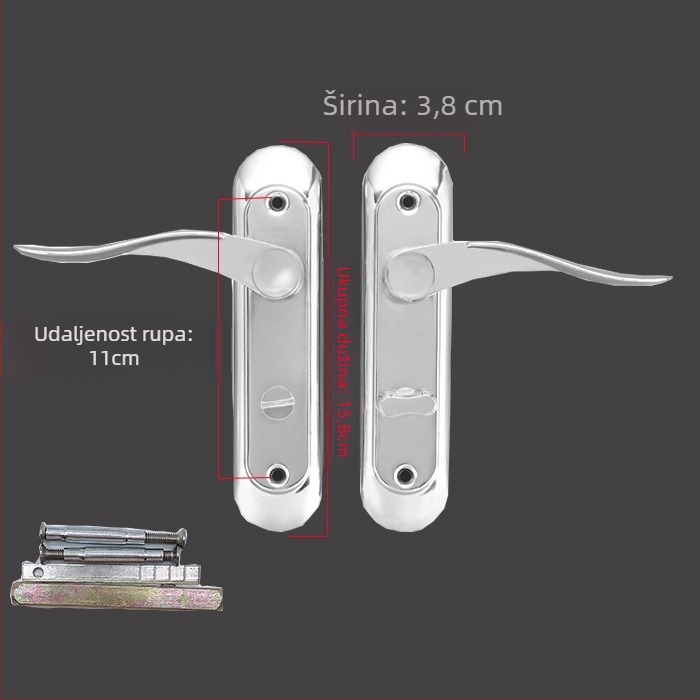 Kvaka za kupaonska vrata s blokadom, model 1205, stil Novi kineski stil, marka Other