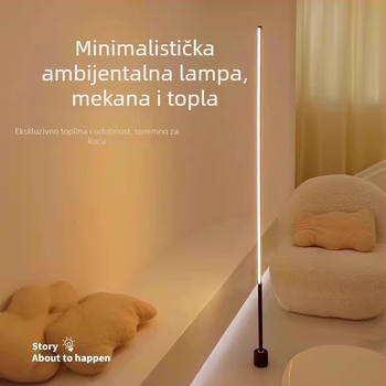Podna LED svjetiljka s akrilnim abažurom, gumb prekidačem, CRI ≥95, napon ≤36V.