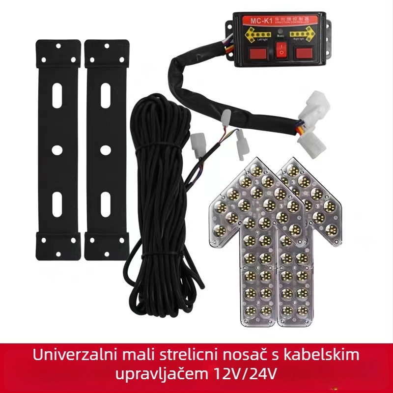 LED indikator sa strelicom za navodnjavanje kamion – dvostruko treperenje upozoravajućeg signala, 12/24V