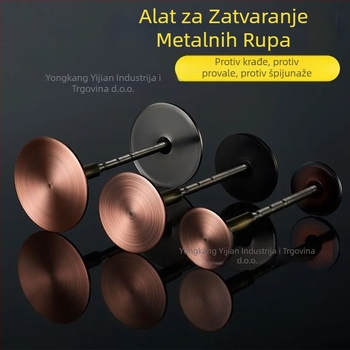 Nehrđajući čelični zatvarač vrata, za protuprovalne i ulazne vrata, model Hole plug, marka Yijian, težina ~100 g, stil modern i minimalistički