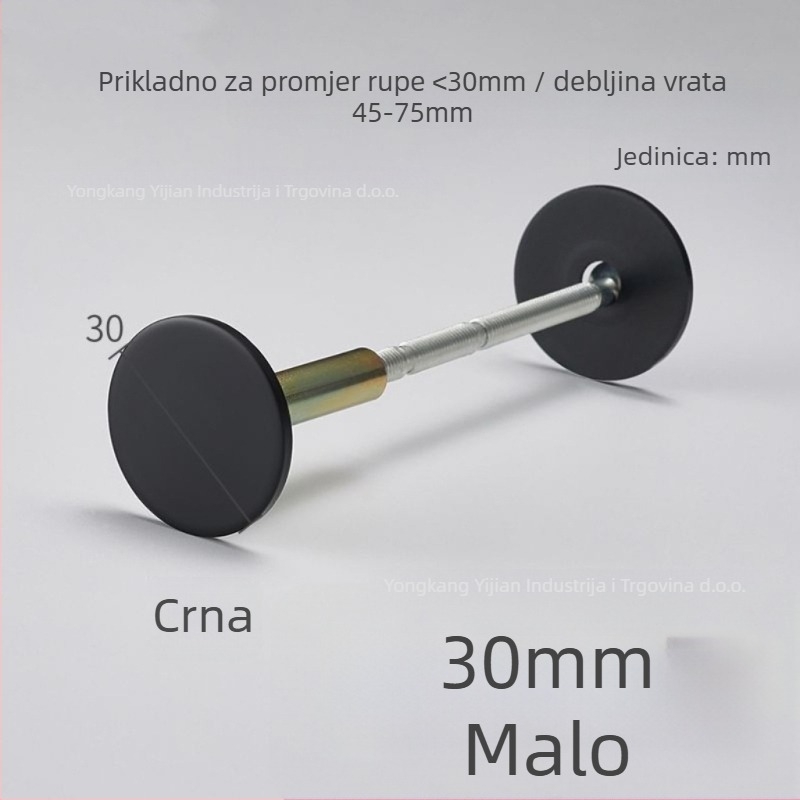 Nehrđajući čelični zatvarač vrata, za protuprovalne i ulazne vrata, model Hole plug, marka Yijian, težina ~100 g, stil modern i minimalistički