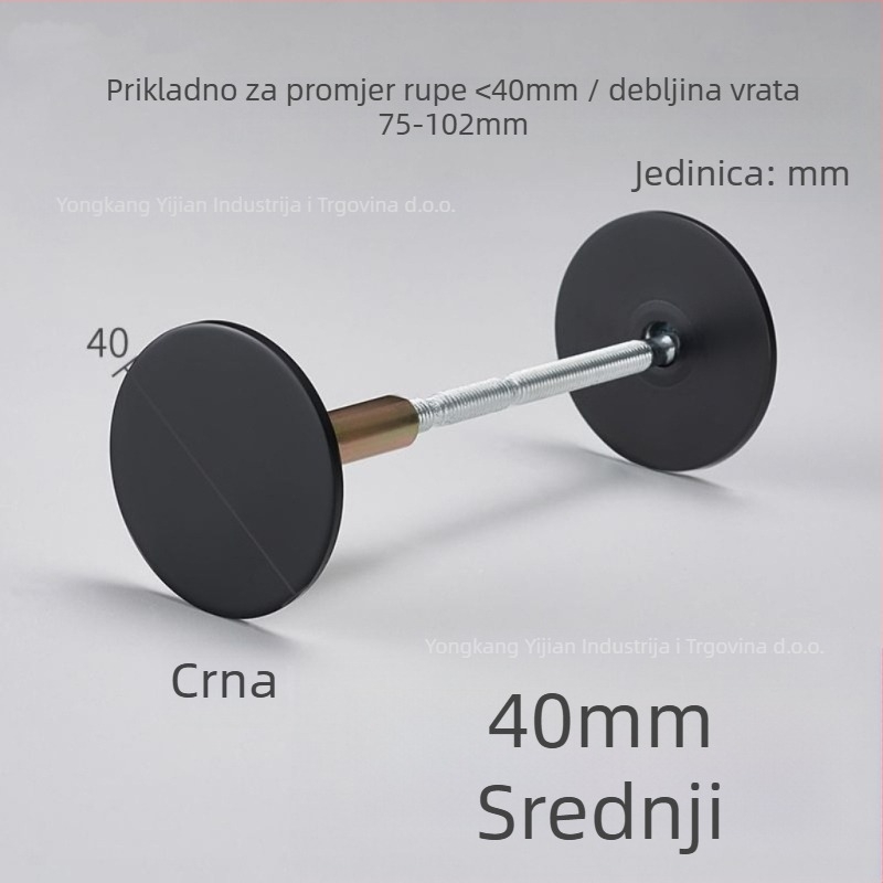 Nehrđajući čelični zatvarač vrata, za protuprovalne i ulazne vrata, model Hole plug, marka Yijian, težina ~100 g, stil modern i minimalistički
