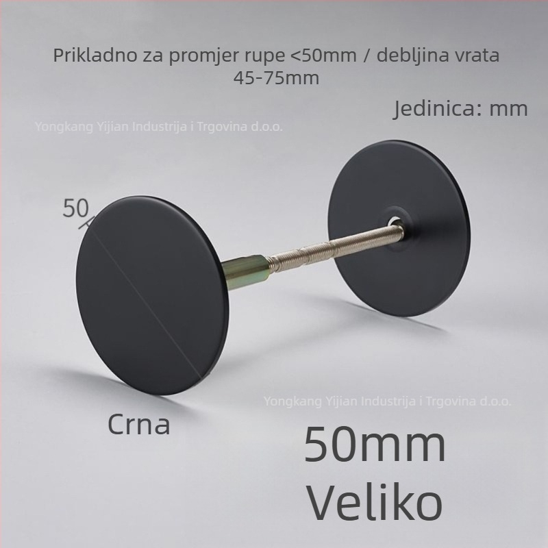 Nehrđajući čelični zatvarač vrata, za protuprovalne i ulazne vrata, model Hole plug, marka Yijian, težina ~100 g, stil modern i minimalistički