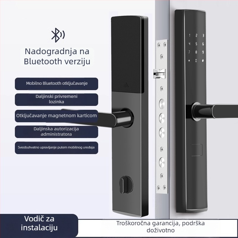 Pametna brava za apartman s lozinkom, pametna brava za najam, daljinsko upravljanje, otisak prsta za podnajmoprimce, Tuya pametna brava