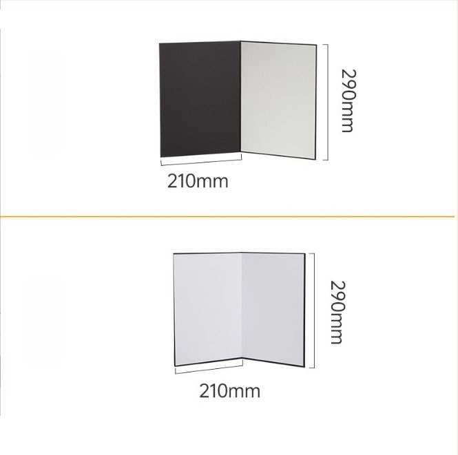 Pozadina od papira za fotografiju proizvoda sa sklopivim reflektorom, mat završna obrada (Brand: Gan Yun; Vrijeme izlaska na tržište: 2023; Tip: pozadinski papir; Materijal: papir; Namjena: fotografiranje proizvoda)