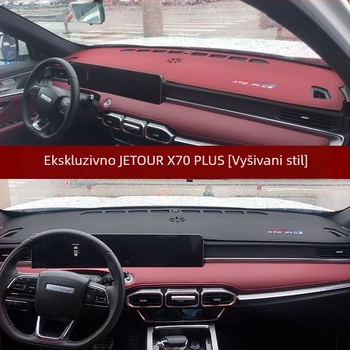 Unutarnja zaštitna auto mata s protukliznim dnom, za Jietu X70Plus 90, kožno šivanje, ispis logotipa, ovlaštena privatna marka