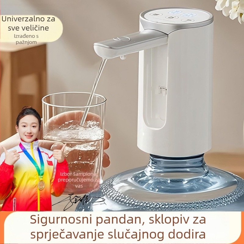 Sklopiva električna pumpa za flaširanu vodu s dodirnim zaslonom, model D36, USB napajanje, 5V, 5W