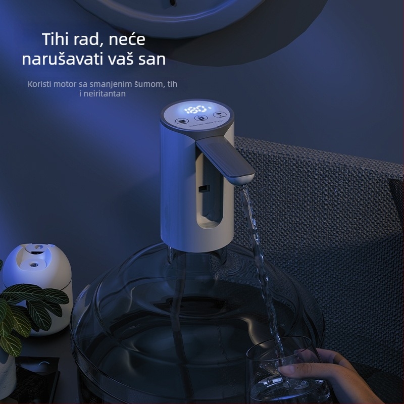 Sklopiva električna pumpa za flaširanu vodu s dodirnim zaslonom, model D36, USB napajanje, 5V, 5W