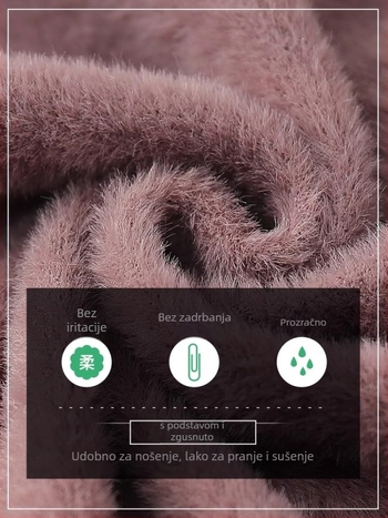 Ženski kardigan od pletenine, elegantan gradski stil; poliester >95%, floralni uzorak s biljkama, dugi rukavi, okrugli ovratnik, duljina 50–65 cm