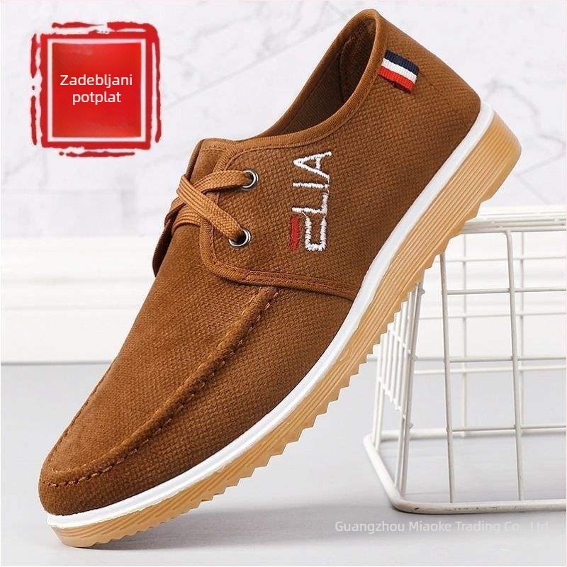 Casual cipele od platna, okrugli vrh prsta, gornji dio od pamuka, potplat PVC, niski potpetica 1-3 cm, proljeće