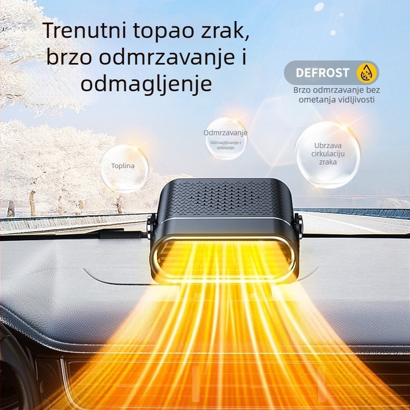 Auto grijač 12V/24V za odmrzavanje i brzo zagrijavanje, ABS kućište, 150W