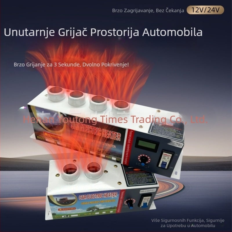 Grijač vozila 12V/24V, 150W, metal