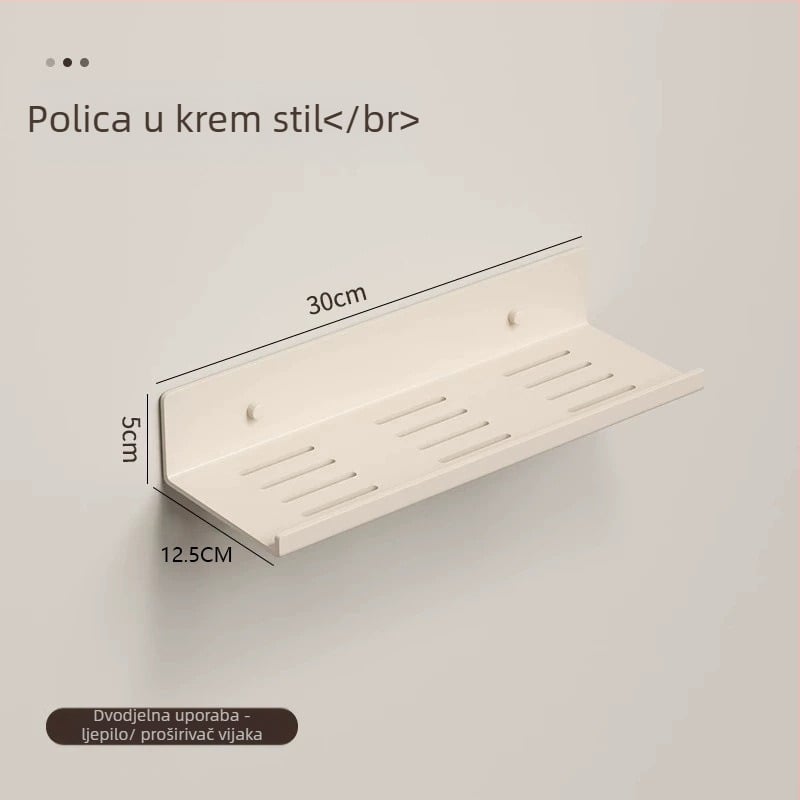 Stalak za skladištenje kupaonice za tuš, Space aluminij, nosivost 20 kg, jedan sloj, površina bez prašine, odvoda pladanj protiv oksidacije, porijeklo Wenzhou, Zhejiang