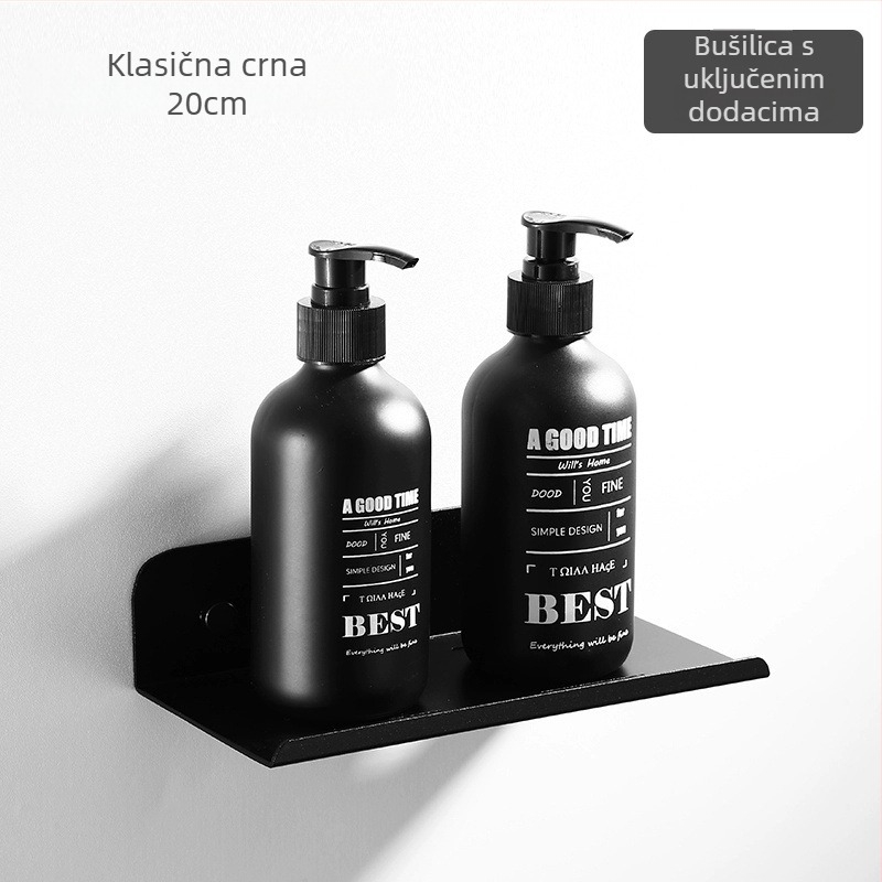 Stalak za skladištenje kupaonice za tuš, Space aluminij, nosivost 20 kg, jedan sloj, površina bez prašine, odvoda pladanj protiv oksidacije, porijeklo Wenzhou, Zhejiang