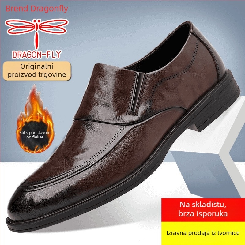 Muške cipele s oštrim vrhom od kravlje nubuke, vulkanizirani potplat, ulošak od vune, podstava od jelene kože, retro stil