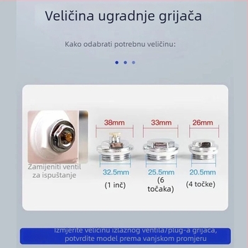 Razvodnik za podno grijanje s odvodenim ventilom velikog protoka, bakar, navoja spoj, radna temperatura 0–100 °C, voda