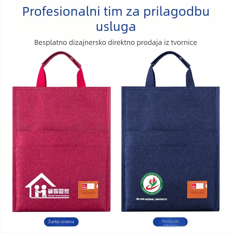 Jingjie aktovka od Oxford platna sa zatvaračem, minimalističkog stila