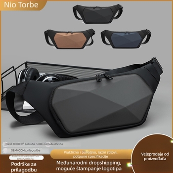 Muška torba za prsa - ležerni stil putovanja (PVC materijal, super lagana, podstava od najlona)