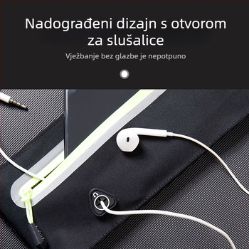 Trkaća torbica za struk s džepom za telefon | Najlon | Unisex | Pogodan za telefone do 7,2 inča | Za jogu, planinarenje i trčanje
