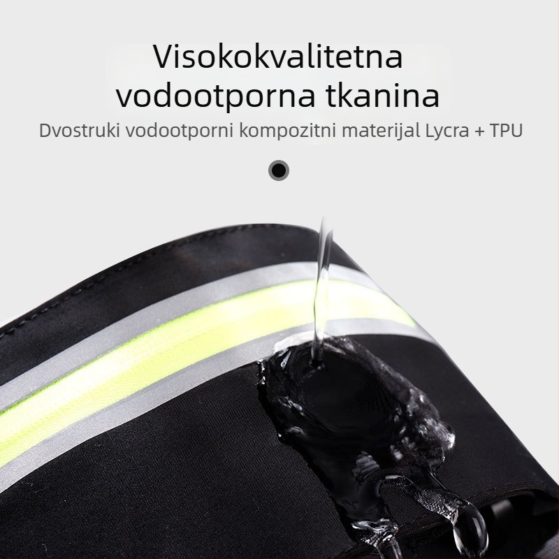 Trkaća torbica za struk s džepom za telefon | Najlon | Unisex | Pogodan za telefone do 7,2 inča | Za jogu, planinarenje i trčanje