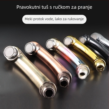 Tuš glava s ravnim držalom i fleksibilnim crijevom – SH088, ABS kromiran, kišni režim, ručna ugradnja