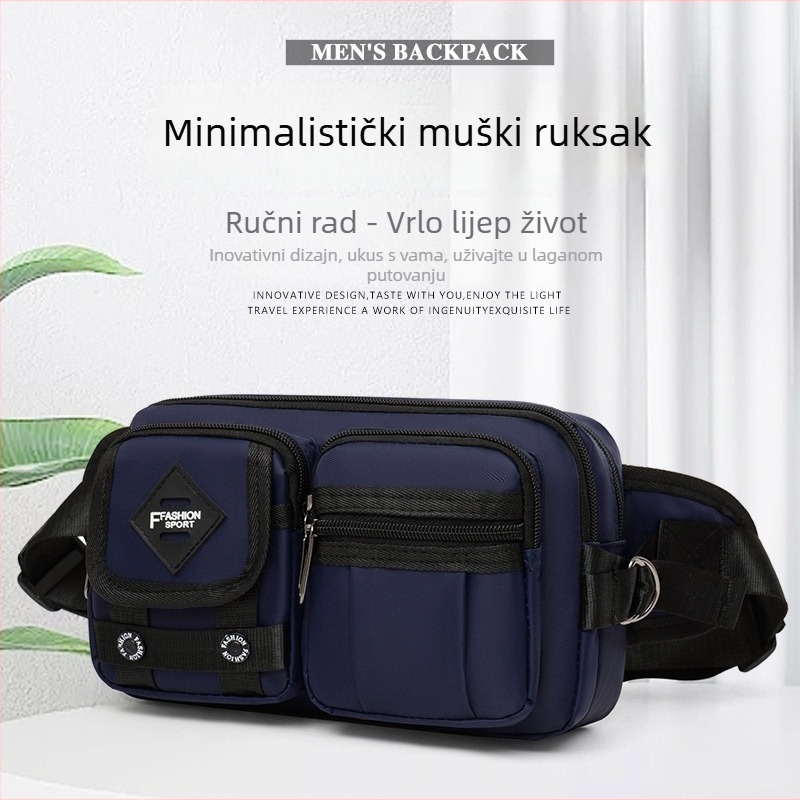 Muška pojas torba za rekreaciju i putovanja | najlon, proširenje, jedinstven dizajn, podstava od poliestera