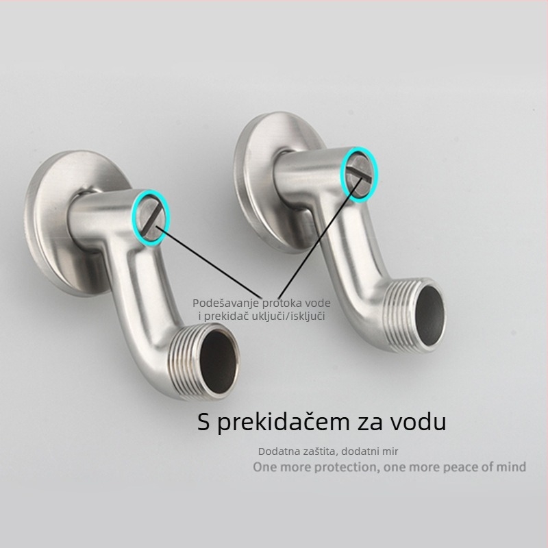 Kut nagiba tuš, nehrđajući čelik, Kehanbei, moderni stil