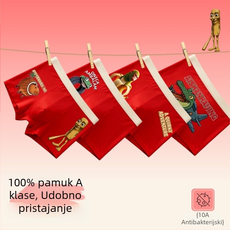Dječje pamučne bokserice, kategorija A, za dječake, 95% pamuk, Zima 2025