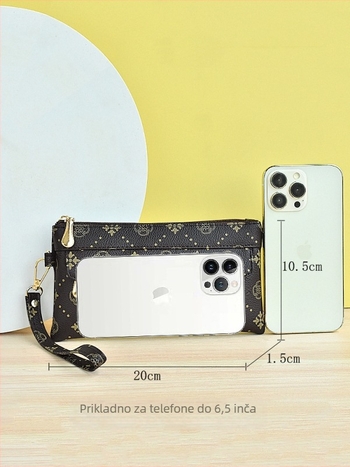 Mala kvadratna PU torbica, gradska jednostavnost, zatvarač, podstava od poliestera, ljeto 2024