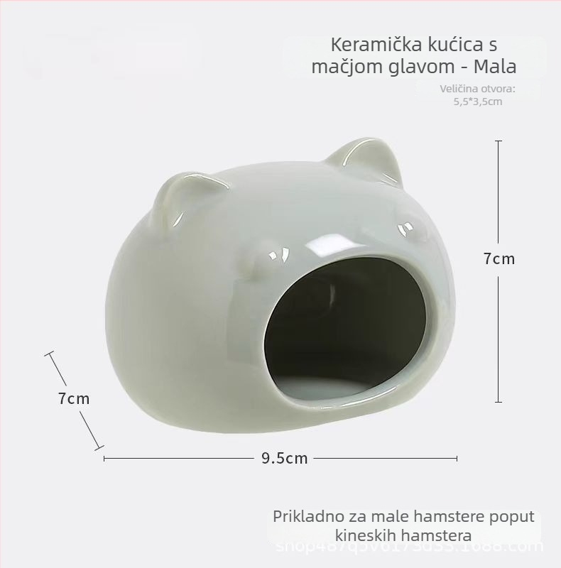 Keramičko gnijezdo za hrčka s ljetnim hlađenjem i kreativnim uređenjem kaveza | Foam Fun | za hrčke | godišnja doba: proljeće, ljeto, jesen