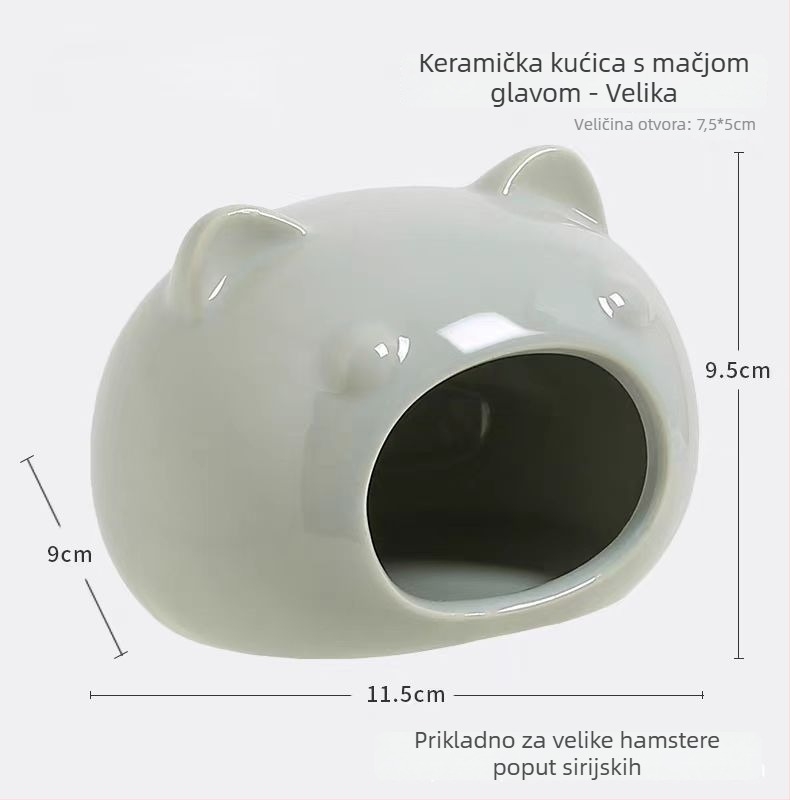 Keramičko gnijezdo za hrčka s ljetnim hlađenjem i kreativnim uređenjem kaveza | Foam Fun | za hrčke | godišnja doba: proljeće, ljeto, jesen