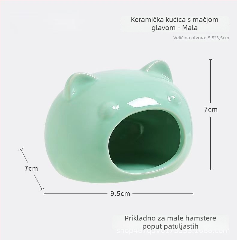 Keramičko gnijezdo za hrčka s ljetnim hlađenjem i kreativnim uređenjem kaveza | Foam Fun | za hrčke | godišnja doba: proljeće, ljeto, jesen