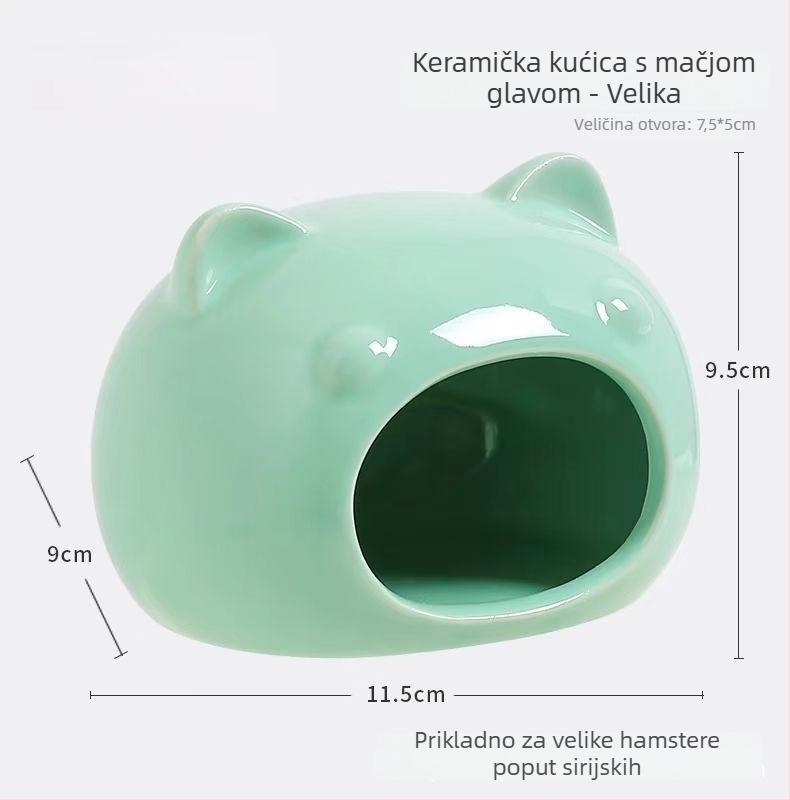 Keramičko gnijezdo za hrčka s ljetnim hlađenjem i kreativnim uređenjem kaveza | Foam Fun | za hrčke | godišnja doba: proljeće, ljeto, jesen