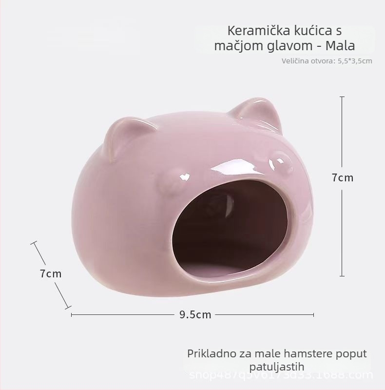 Keramičko gnijezdo za hrčka s ljetnim hlađenjem i kreativnim uređenjem kaveza | Foam Fun | za hrčke | godišnja doba: proljeće, ljeto, jesen