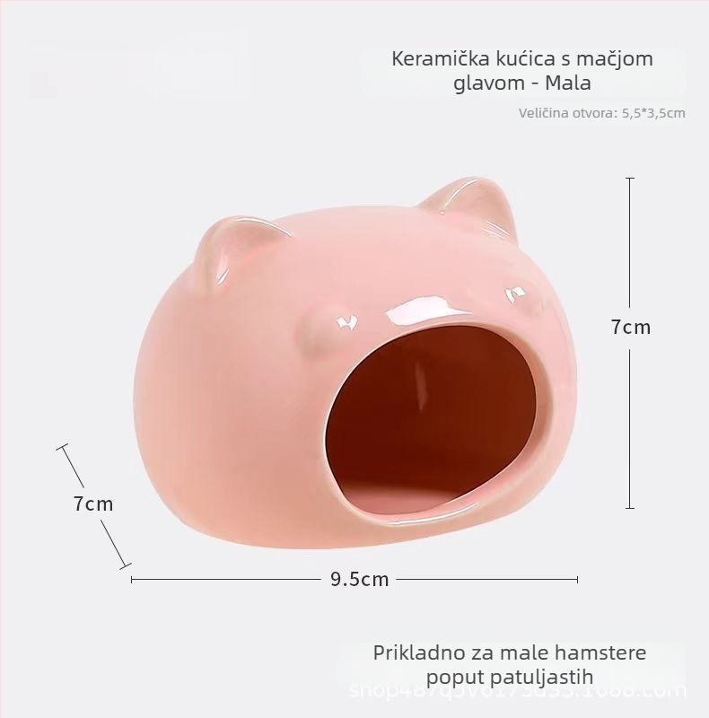 Keramičko gnijezdo za hrčka s ljetnim hlađenjem i kreativnim uređenjem kaveza | Foam Fun | za hrčke | godišnja doba: proljeće, ljeto, jesen