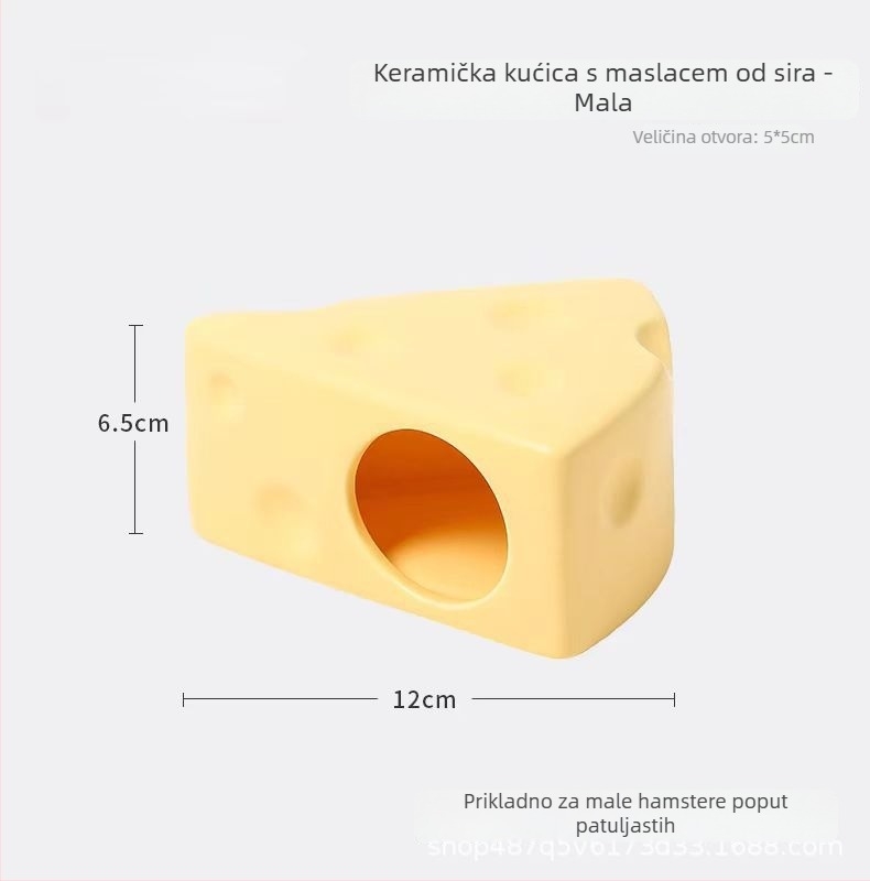 Keramičko gnijezdo za hrčka s ljetnim hlađenjem i kreativnim uređenjem kaveza | Foam Fun | za hrčke | godišnja doba: proljeće, ljeto, jesen