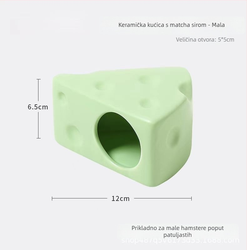 Keramičko gnijezdo za hrčka s ljetnim hlađenjem i kreativnim uređenjem kaveza | Foam Fun | za hrčke | godišnja doba: proljeće, ljeto, jesen