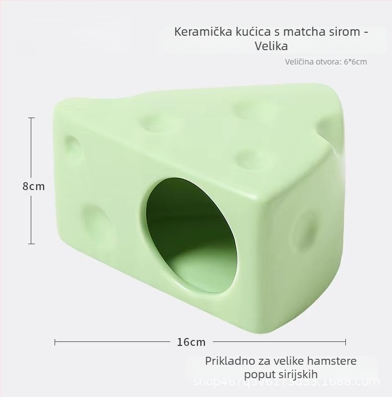 Keramičko gnijezdo za hrčka s ljetnim hlađenjem i kreativnim uređenjem kaveza | Foam Fun | za hrčke | godišnja doba: proljeće, ljeto, jesen