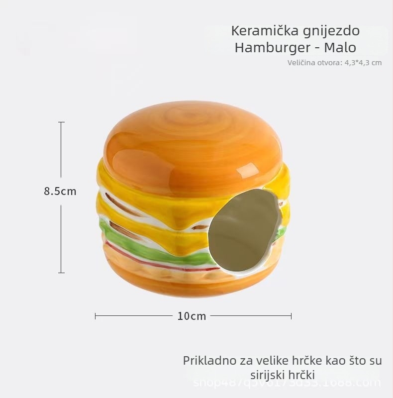Keramičko gnijezdo za hrčka s ljetnim hlađenjem i kreativnim uređenjem kaveza | Foam Fun | za hrčke | godišnja doba: proljeće, ljeto, jesen