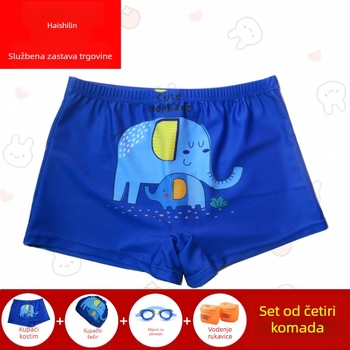 Dječje kupaće šorceve za dječake – Hai Shilin, poliester 88%, 300 g/m², bokser stil