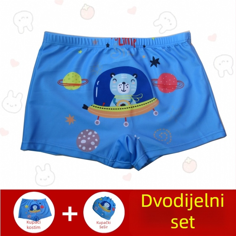 Dječje kupaće šorceve za dječake – Hai Shilin, poliester 88%, 300 g/m², bokser stil