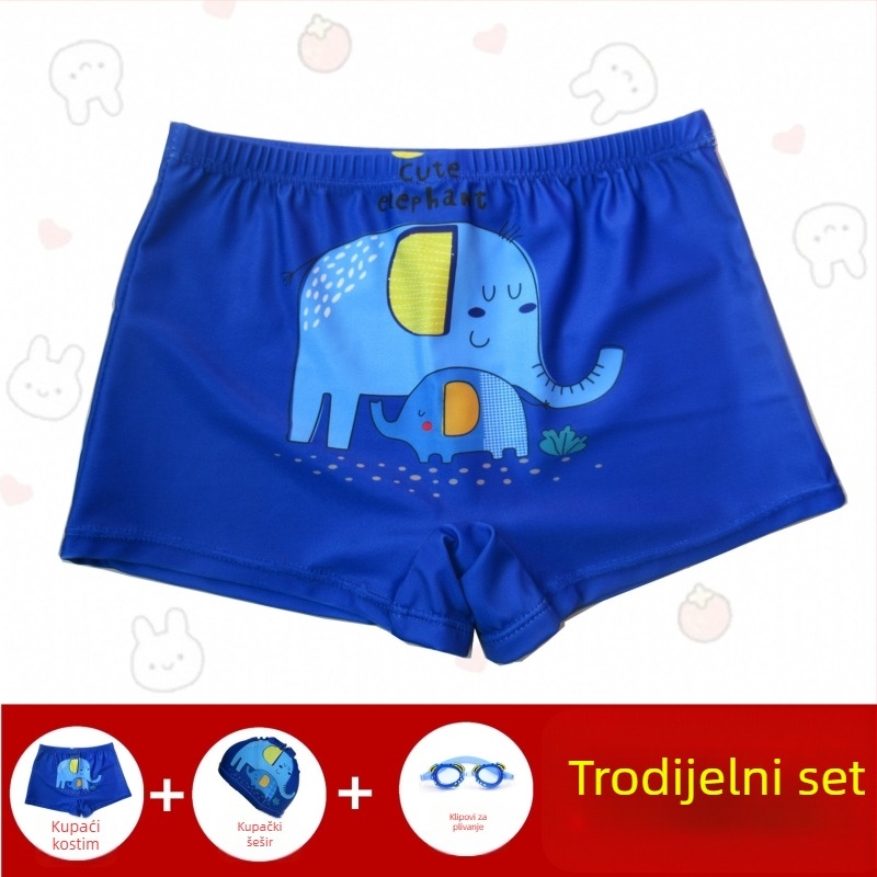 Dječje kupaće šorceve za dječake – Hai Shilin, poliester 88%, 300 g/m², bokser stil