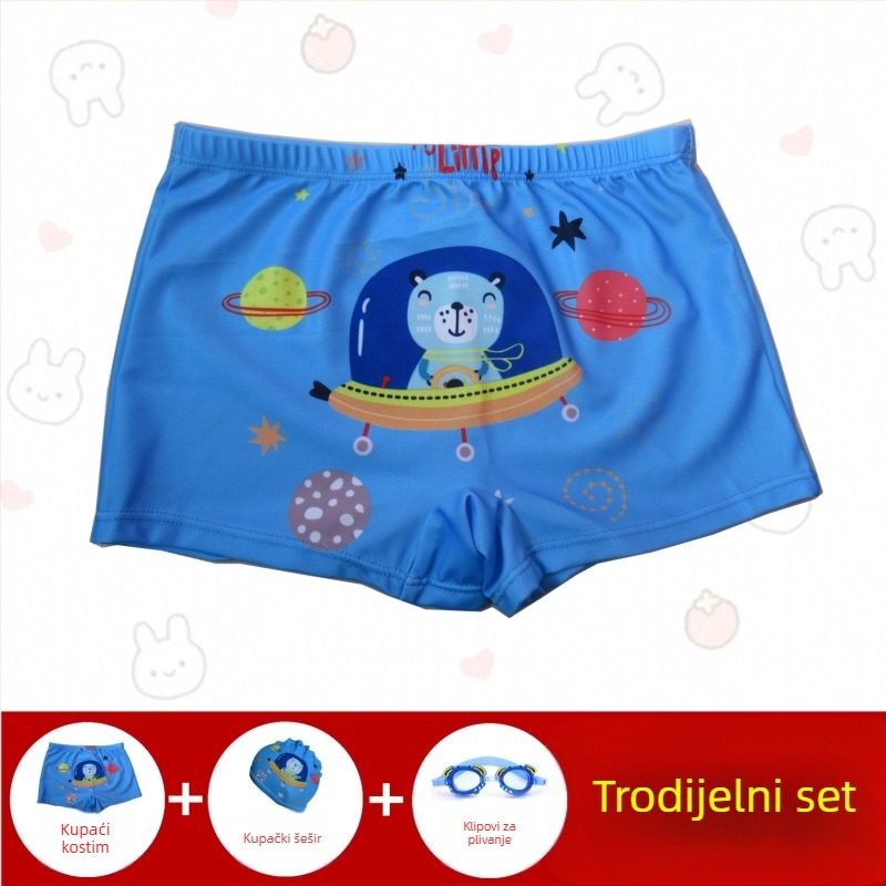 Dječje kupaće šorceve za dječake – Hai Shilin, poliester 88%, 300 g/m², bokser stil