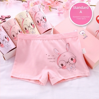 Dječje bokserice za djevojčice od čistog pamuka - 91-95% pamuka, sigurnosna klasa A, za djecu 3-8 godina