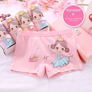 Dječje bokserice za djevojčice od čistog pamuka - 91-95% pamuka, sigurnosna klasa A, za djecu 3-8 godina