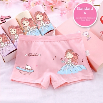 Dječje bokserice za djevojčice od čistog pamuka - 91-95% pamuka, sigurnosna klasa A, za djecu 3-8 godina