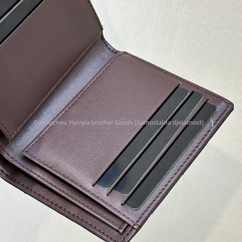 Kožni novčanik i držač kartica, karirani uzorak, podstava od prve sloje teleće kože, otporan na habanje i proširiv, za svakodnevnu upotrebu