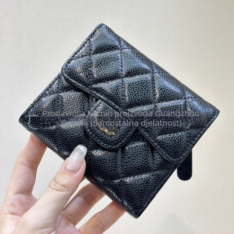 Kožni novčanik i držač kartica, karirani uzorak, podstava od prve sloje teleće kože, otporan na habanje i proširiv, za svakodnevnu upotrebu